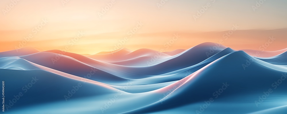 Poster a minimalist design concept background, featuring smooth gradients and soft lighting that creates a 
