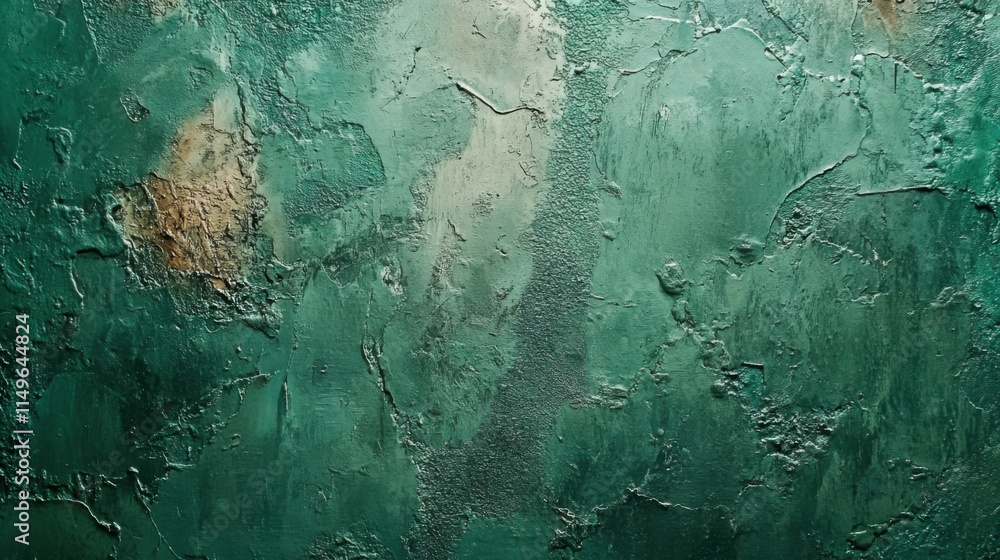 Poster green abstract texture background. empty copy space for text, wall structure, grunge canvas. green g