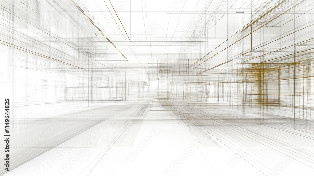 Poster white background with futuristic tech lines, glowing charts, candlestick graphs, and minimal coding 