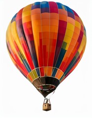Fototapeta premium Soaring Dreams: Vibrant Hot-Air Balloon PNG for Creative Projects