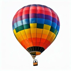Naklejka premium Up and Away: Colorful Hot-Air Balloon for Travel-Themed Designs