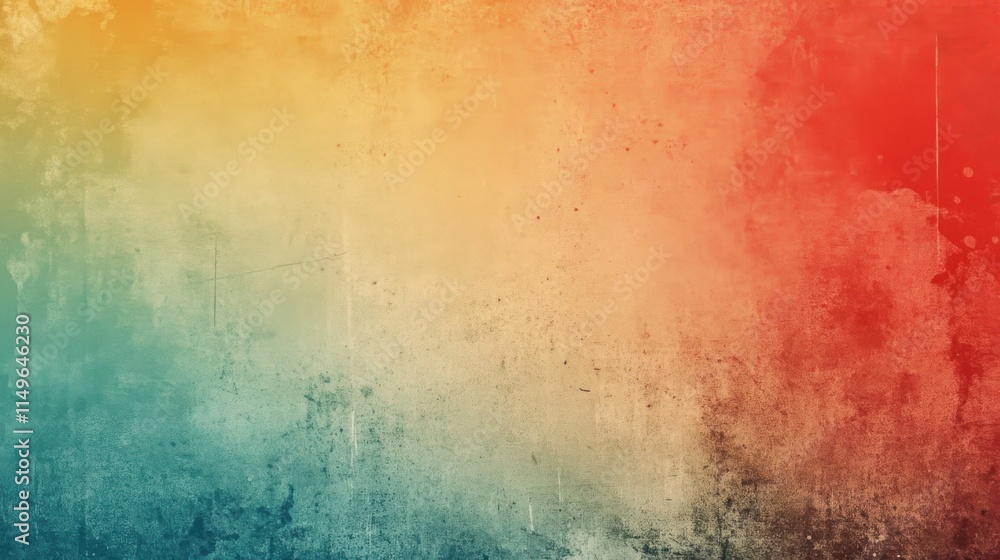 Aufkleber retro gradient background with grain texture