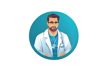 Fototapeta premium Business logo for virtual doctors