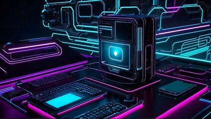 Chromatic Futures: The Most Unique Cyberpunk Scenes, High Quality, Enhanced Version