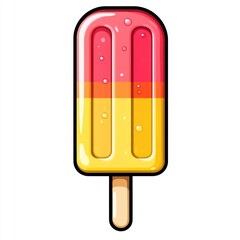 A Delicious Two Tone Popsicle On A Stick