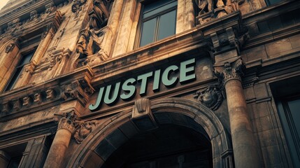 The Justice Building Sign