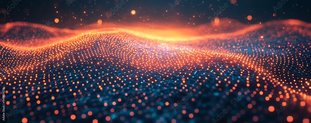 Aufkleber An abstract background representing IT security, with a glowing digital shield, interconnected nodes, and layers of protection in a cyber environment