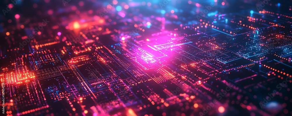 Aufkleber An abstract background representing IT security, with a glowing digital shield, interconnected nodes, and layers of protection in a cyber environment