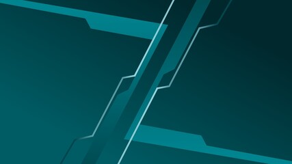 teal gradient background featuring minimalist technological lines. Perfect for technology-inspired designs, presentations, or digital interfaces with a clean, futuristic, and innovative © Artmoreink