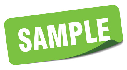 SAMPLE sticker