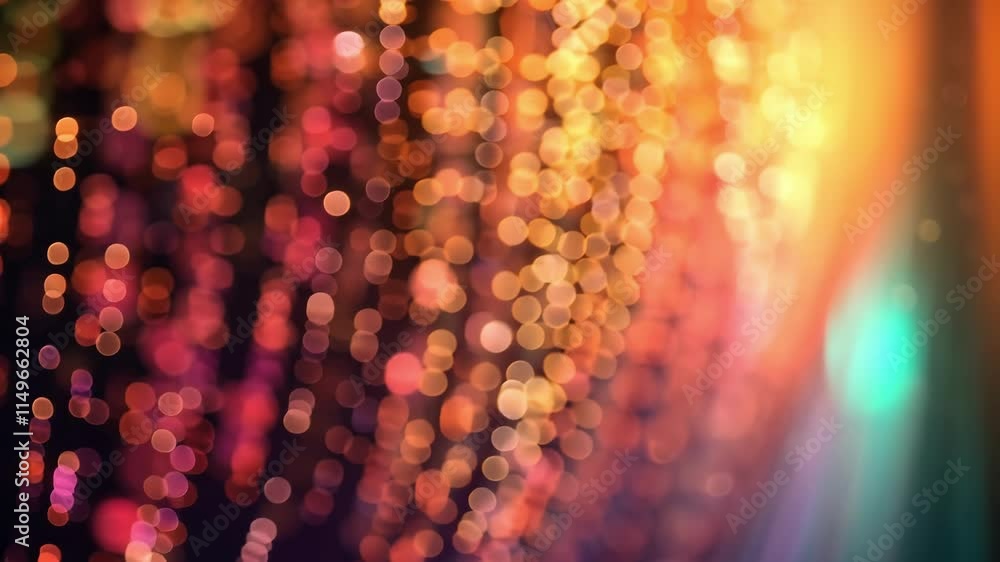 Poster big data is flowing with a beautiful bokeh effect and light trails, creating a dynamic and visually 