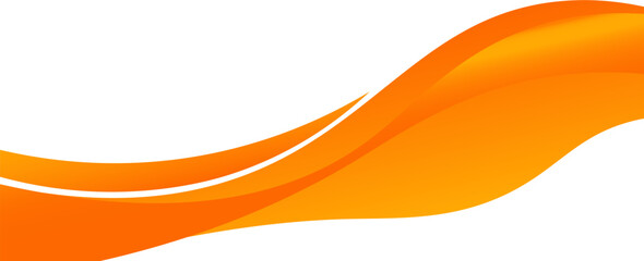 Vector orange line background curve element with white space for text and message design, overlapping layers, vector