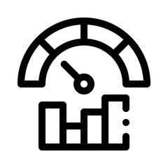 gauge chart line icon
