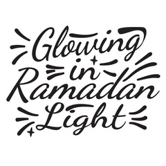 Glowing in Ramadhan Light Lettering