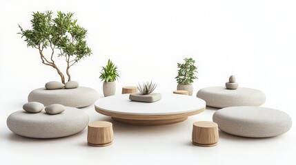 Peaceful Meditation Studio Interior Design