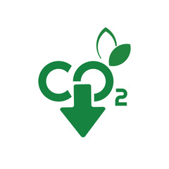 reducing CO2 emissions to stop climate change. green energy background	