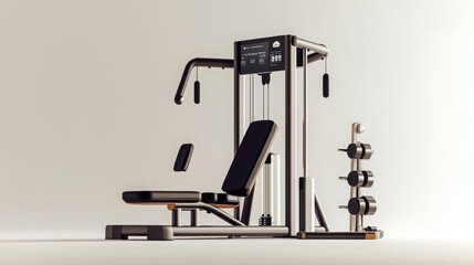 Modern Fitness Equipment in High Resolution