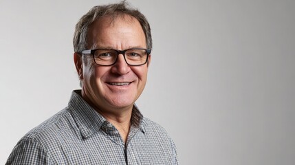 The Smiling Man in Glasses