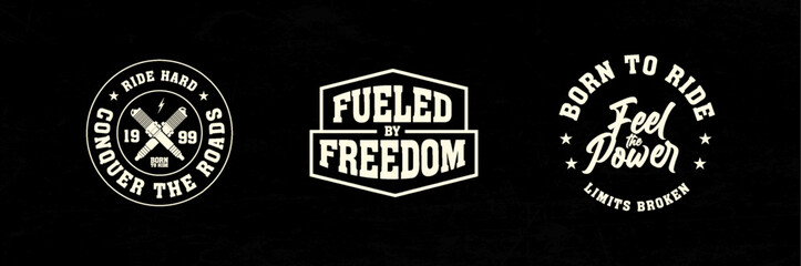 Motorcycle racing badges club emblems tshirt design Retro Racing Typography Graphics