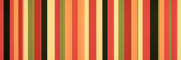 Obraz premium Abstract vertical stripes background with red, orange, yellow, and green color palette.