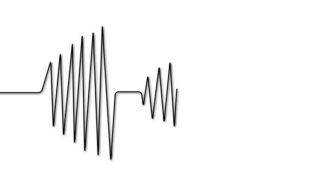 Seismometer scale drawing waves of an earthquake on a paper. Measuring the magnitude of a volcanic activity or a quake. Richter scale detecting the intensity of shaking
