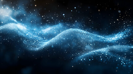 Fototapeta premium A mesmerizing abstract representation of shimmering waves of light and particles.