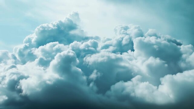 Dramatic turquoise storm clouds moving in timelapse. Cloud Dancer - Color of the year 2026