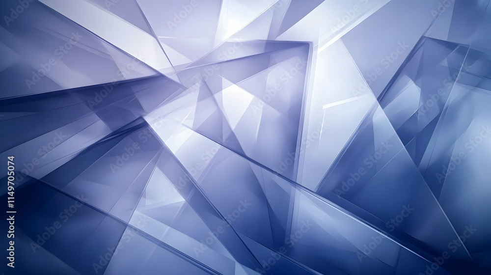 Poster 3d abstract background featuring overlapping, translucent layers, soft lighting, and a color palette