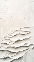 Obraz premium Abstract White Textured Paint Impasto Artwork