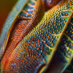 Intricate Details Revealed: A Close-Up Exploration of Color and Texture that Unveils Unseen Beauty