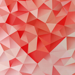Obraz premium Geometric red abstract background with triangular shapes and gradients