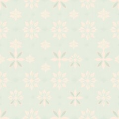 Pale Aqua and White Snowflake Pattern: Delicate snowflake designs in white are scattered across a soft aqua background, creating a subtle and calming wintery pattern.  