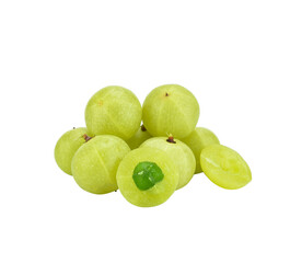 Indian Gooseberry,fruits on a transparen png.