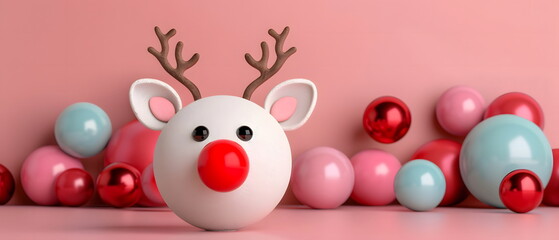 Merry Christmas and Happy New Year concept holiday vacation winter greeting card with text