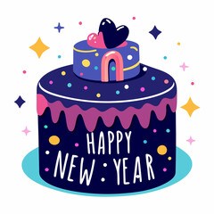 birthday card with cake