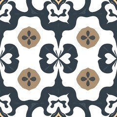 Fototapeta premium Elegant Geometric Tile Pattern 