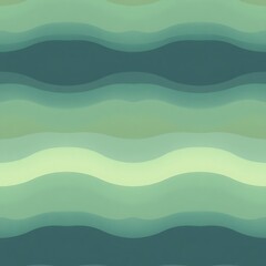 Obraz premium Seamless Green Wave Pattern: A tranquil and mesmerizing seamless pattern of flowing green waves, perfect for backgrounds, website designs, and more. 