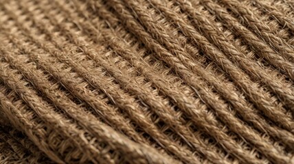 Closeup shot of a Jute with its intricate weaving pattern