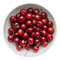 PNG A bowl of cherry produce fruit plant.
