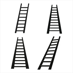 A collection of ladder silhouette design
