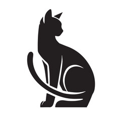 Elegant Cat Silhouette Vector Art for Your Project