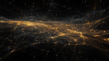 Obraz premium Abstract Representation of Global Network Connections