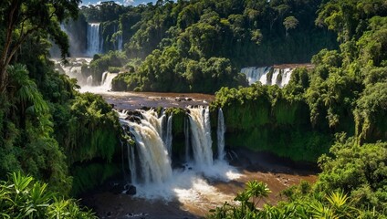 Obraz premium waterfall in the forest