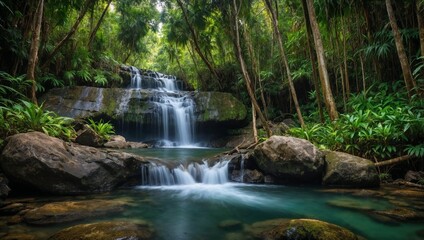 Fototapeta premium waterfall in the forest
