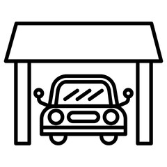 Obraz premium Car Garage Icon