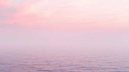 Pastel Sky Meets Serene Ocean at Dawn A Dreamy Seascape