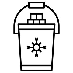 Ice Bucket Icon