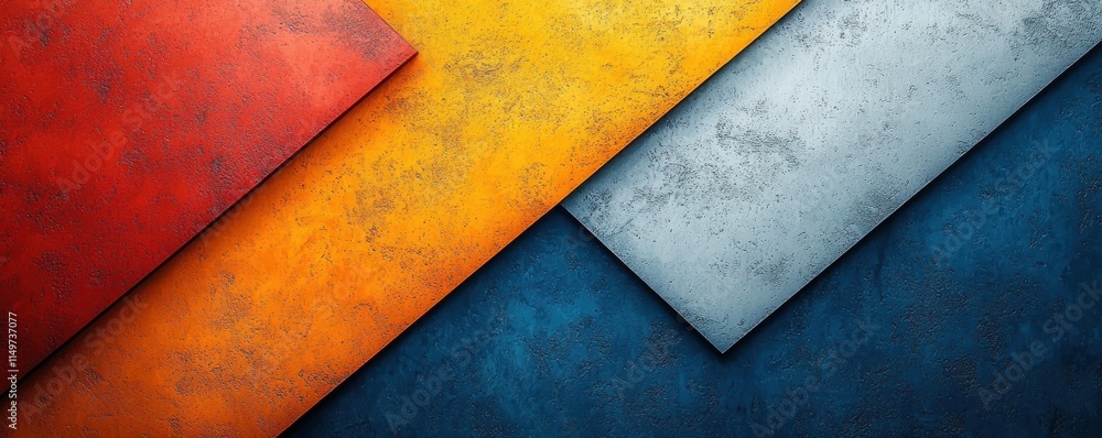 Poster abstract textured background with layered geometric shapes