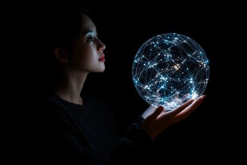 Naklejka premium Empowering global connectivity exploring the metaverse for business, finance, and digital marketing