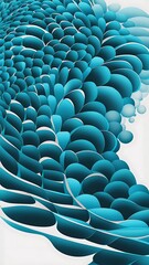 Obraz premium Digital Png Illustration Of Blue Pattern Of Repeated Circles On Transparent
